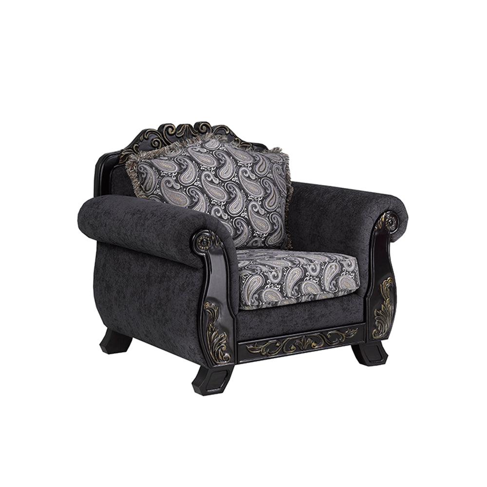 Canadian Made Charcoal Sofa & Loveseat - 2995 - Royal Living Furniture