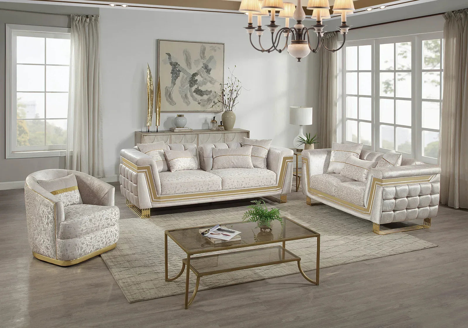 Sofa Set - 387 - Royal Living Furniture