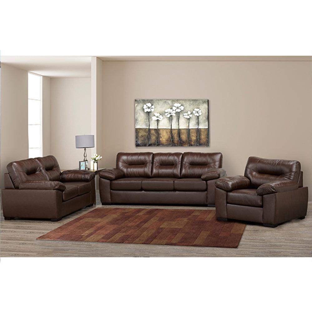 Canadian Made Sofa Set in Genuine Leather - 4060 - Royal Living Furniture