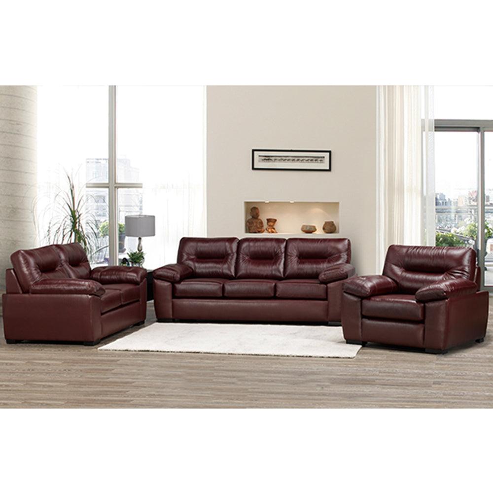 Canadian Made Sofa Set in Genuine Leather - 4060 - Royal Living Furniture