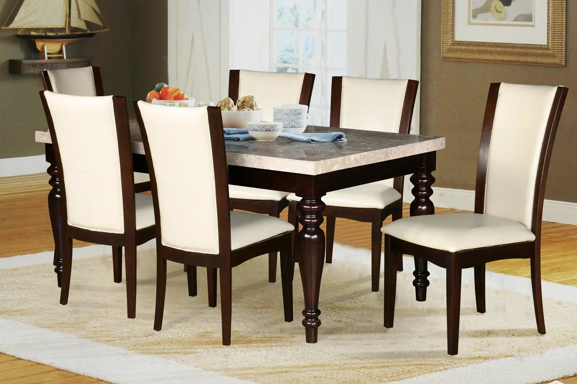 Bullins Marble Top Dining Set - Royal Living Furniture