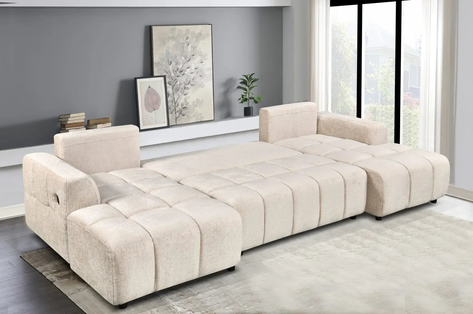 Sectional Sofa Bed - 7886 - Royal Living Furniture
