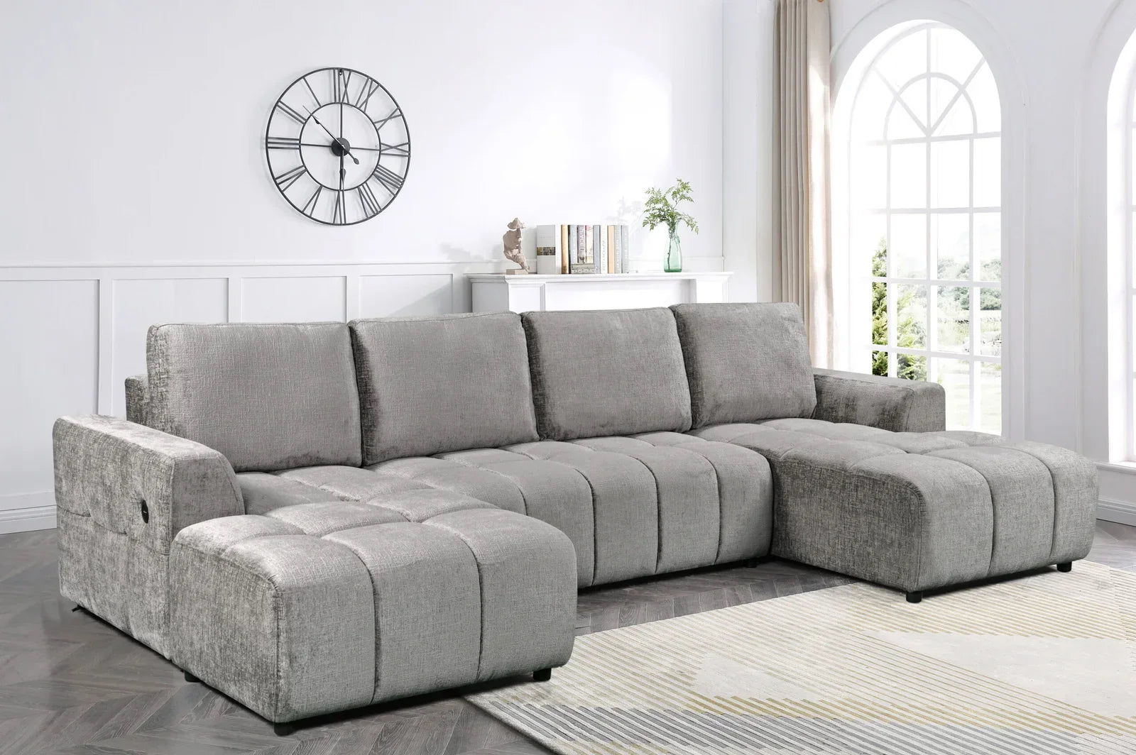 Sectional Sofa Bed - 7886 - Royal Living Furniture