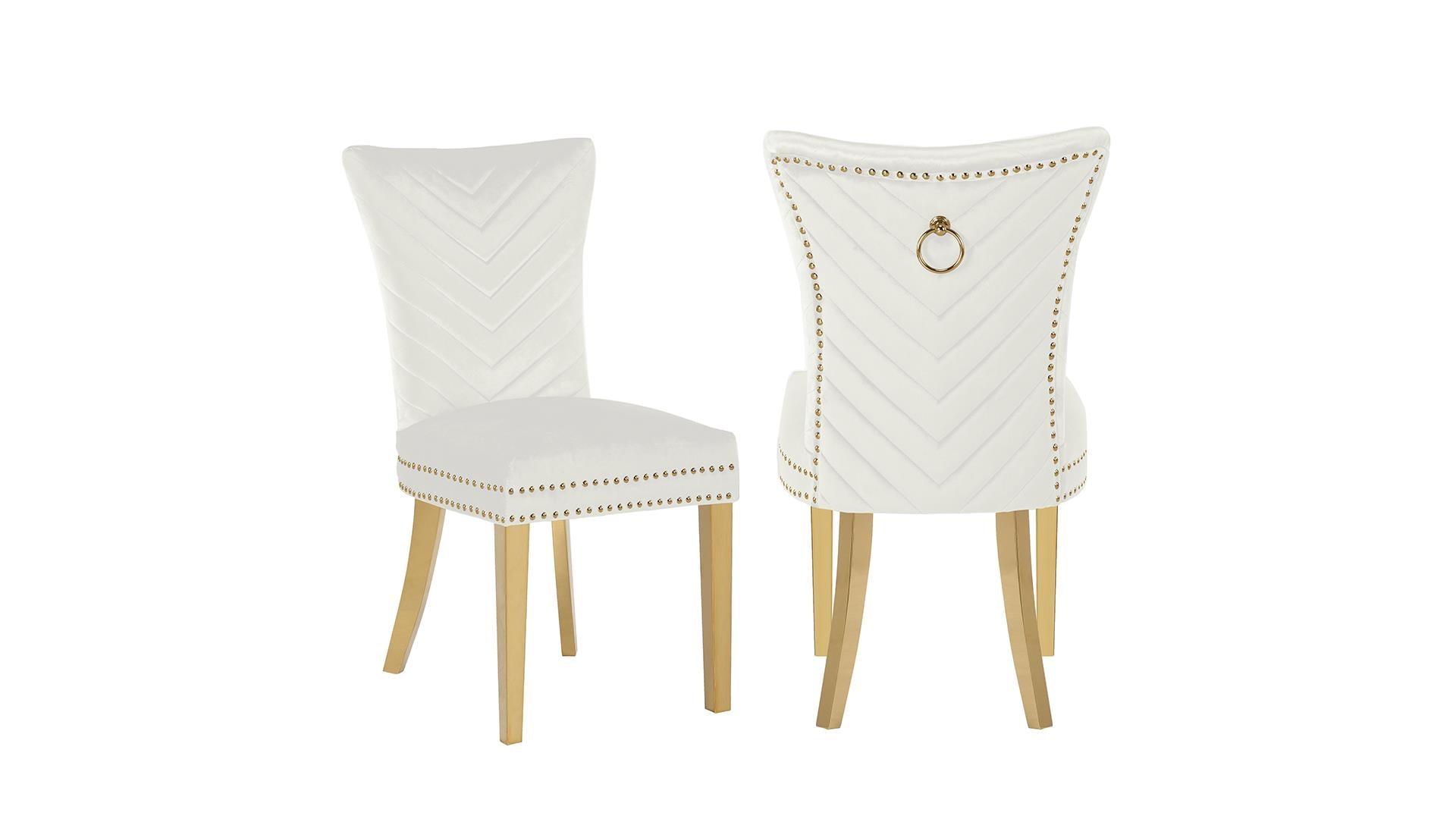 Eva - Gold Dining Chairs - Royal Living Furniture
