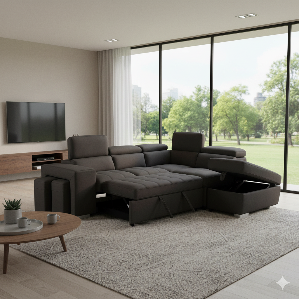 Positano Microfiber Sectional Sofa - Royal Living Furniture