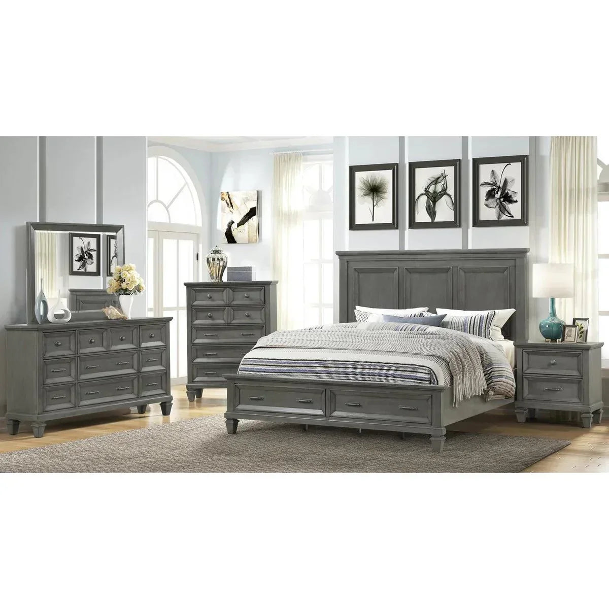 Hamilton - Solid Wood Bed - Royal Living Furniture
