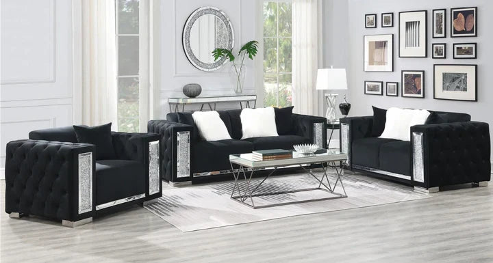 Acme Black Sofa Set - Royal Living Furniture