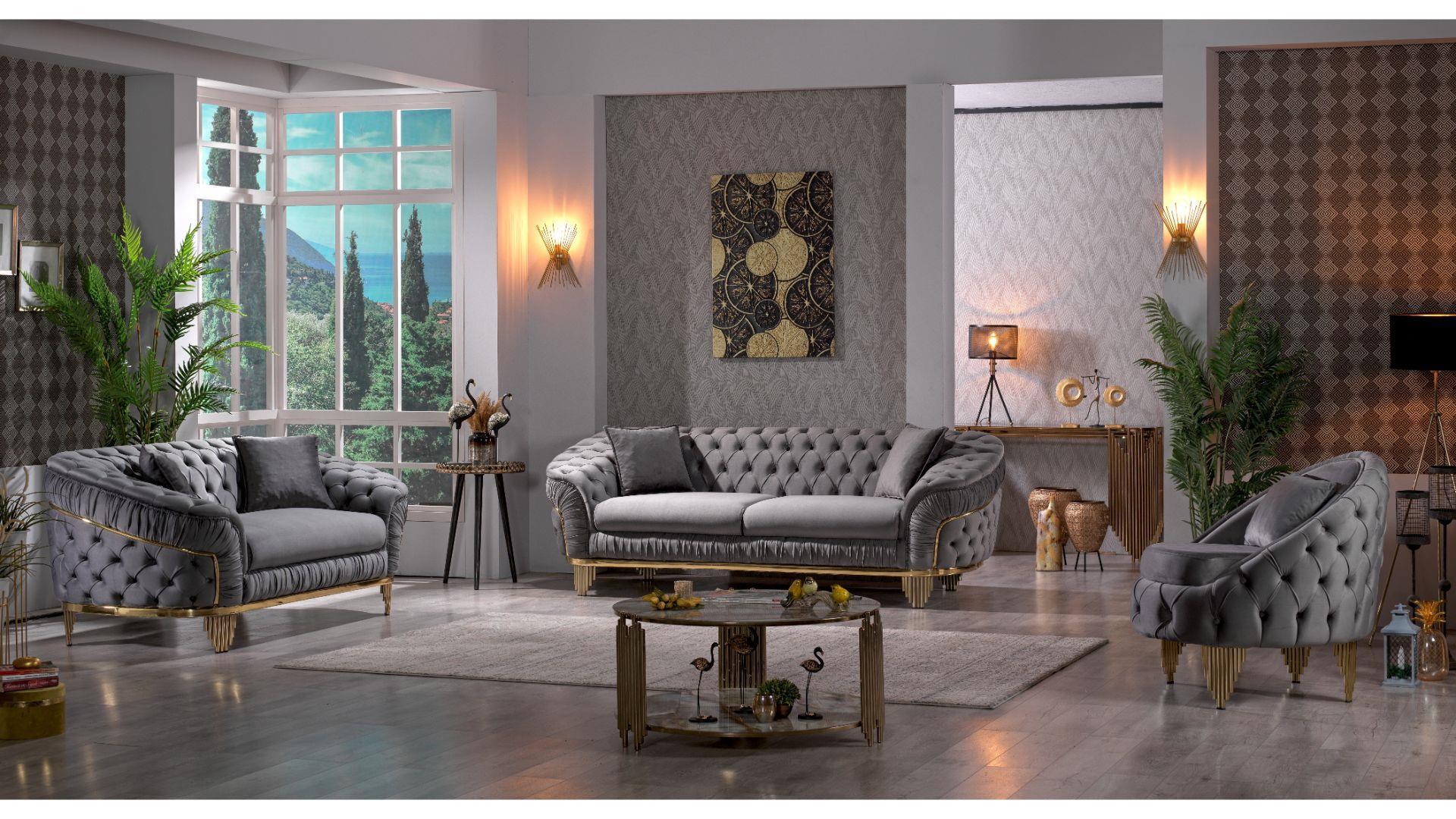Vanessa - Glamorous Modern Living Room Set - Royal Living Furniture