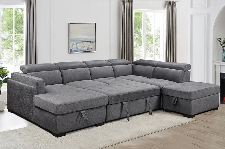 LHF Sofabed Sectional - IF 9090 - Royal Living Furniture