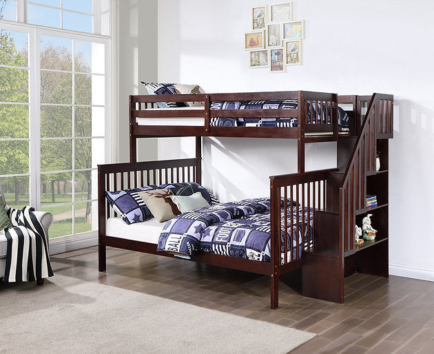 Bunk Bed Espresso-B 1850 - Royal Living Furniture