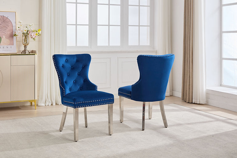 Dining Chair Blue - C 1247 - Royal Living Furniture