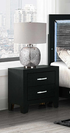 Reid-Black Night Stand - Royal Living Furniture