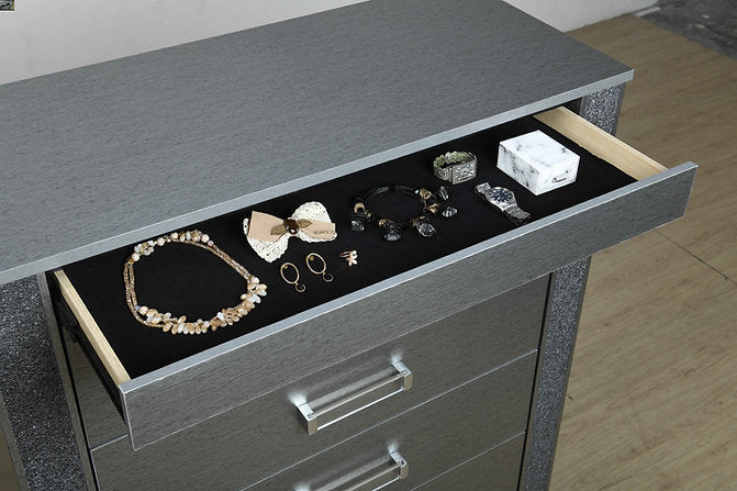 Logan-Silver Chest - Royal Living Furniture