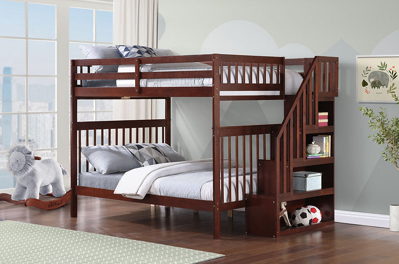 Bunk Bed Espresso-B 1855 - Royal Living Furniture