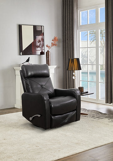 Recliner Chair Blackberry Leather - IF 6332 - Royal Living Furniture