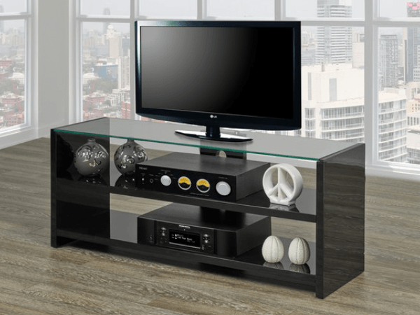 Black High Gloss TV Stand – 48" - FE5020 - Royal Living Furniture