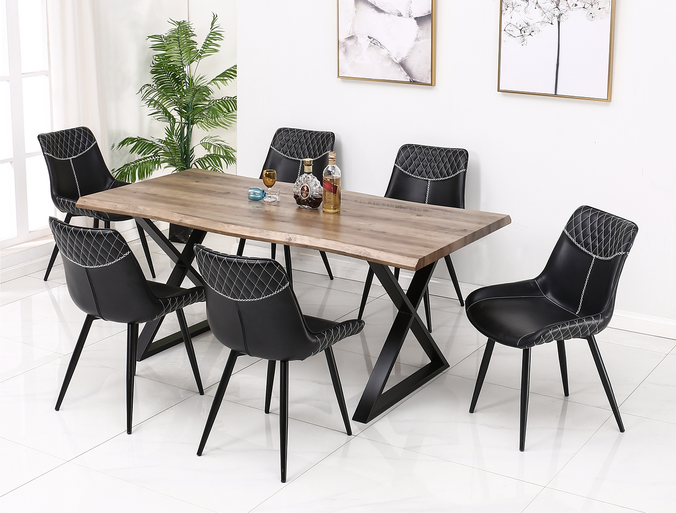 Dining Set - T 1811 C 1826 - Royal Living Furniture