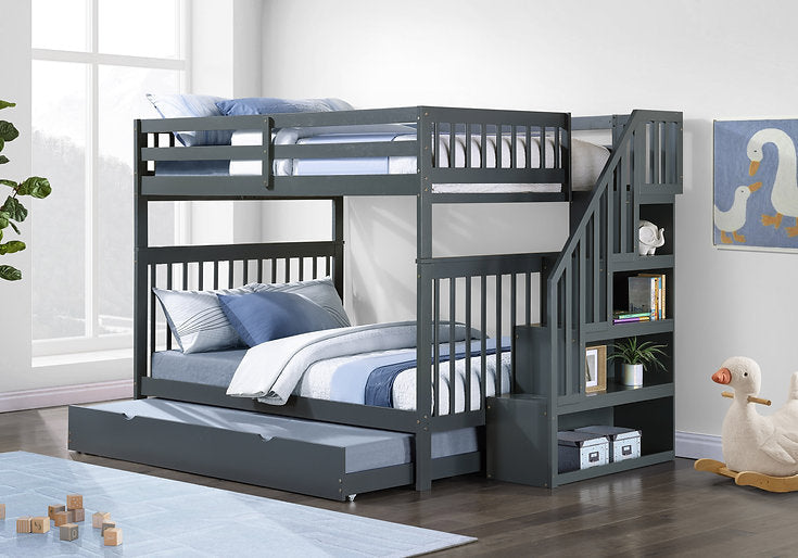 Bunk Bed Grey-B 1856 - Royal Living Furniture