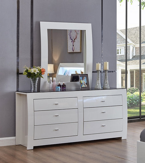 Barcelona Dresser & Mirror - Royal Living Furniture