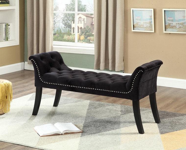 Elegant Velvet Bench - IF-6230-6231-6232-6233 - Royal Living Furniture