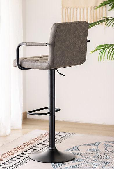 Grey & Black PU Upholstered Bar Stools - ST-7705-7706 - Royal Living Furniture