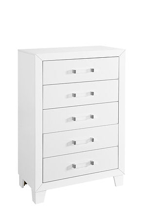 Lucia-White Chest - Royal Living Furniture
