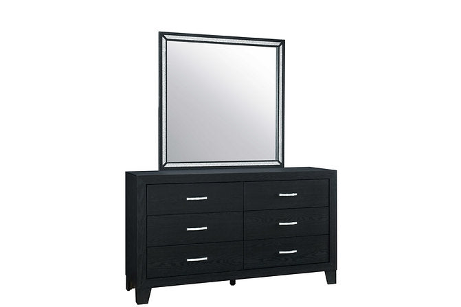 Reid-Black Dresser & Mirror - Royal Living Furniture
