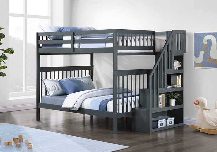 Bunk Bed Grey-B 1856 - Royal Living Furniture