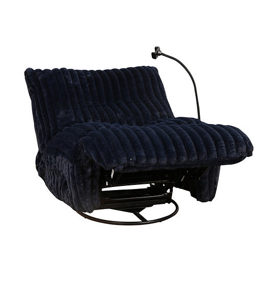 Recliner Chair with Cell Phone Holder - Blue IF 6306 - Royal Living Furniture