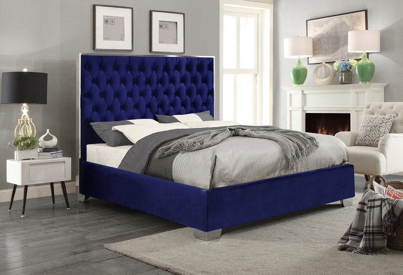 Bed Blue-IF 5541 - Royal Living Furniture