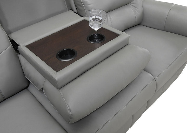 Sofa Set Recliner Grey Leather Match- IF 8141 - Royal Living Furniture