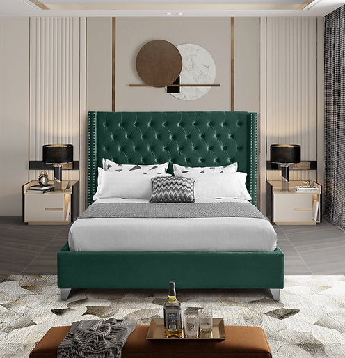 Bed Green-IF 5894 - Royal Living Furniture