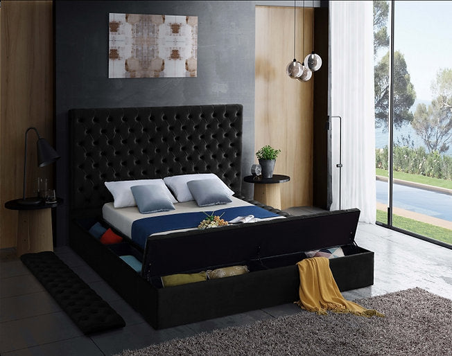 Bed Black-IF 5793 - Royal Living Furniture