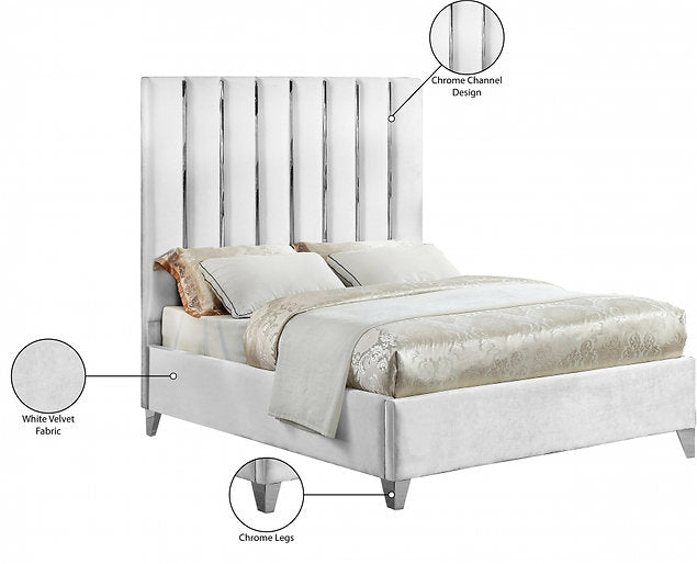 Bed White-IF 5622 - Royal Living Furniture