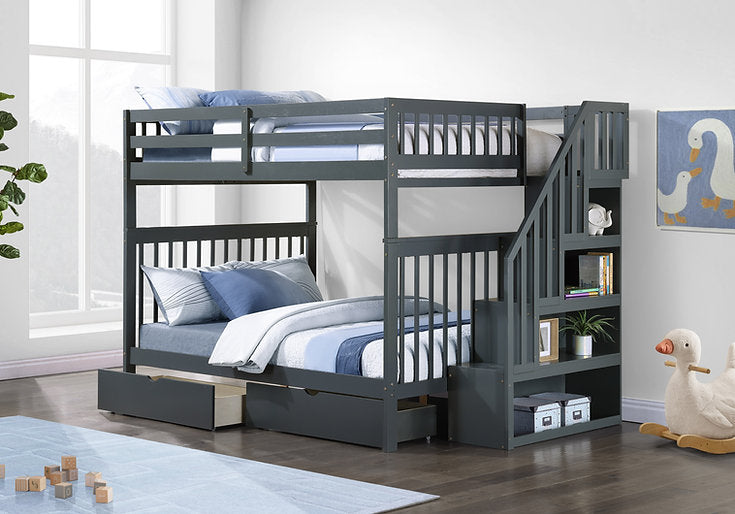Bunk Bed Grey-B 1856 - Royal Living Furniture