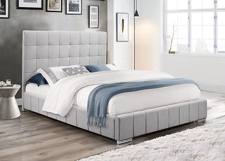 Bed Grey-IF 5780 - Royal Living Furniture