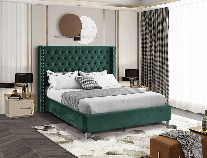 Bed Green-IF 5894 - Royal Living Furniture