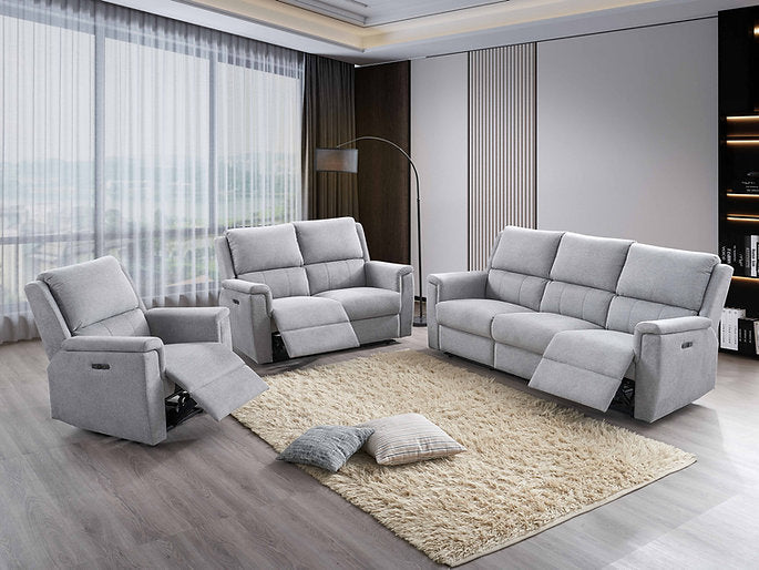 Sofa Set Recliner Grey Fabric - IF 8155 - Royal Living Furniture