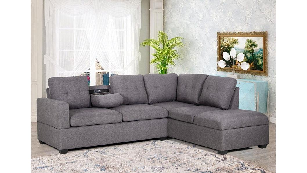 Mia Sectional Sofa - L3745 - Royal Living Furniture