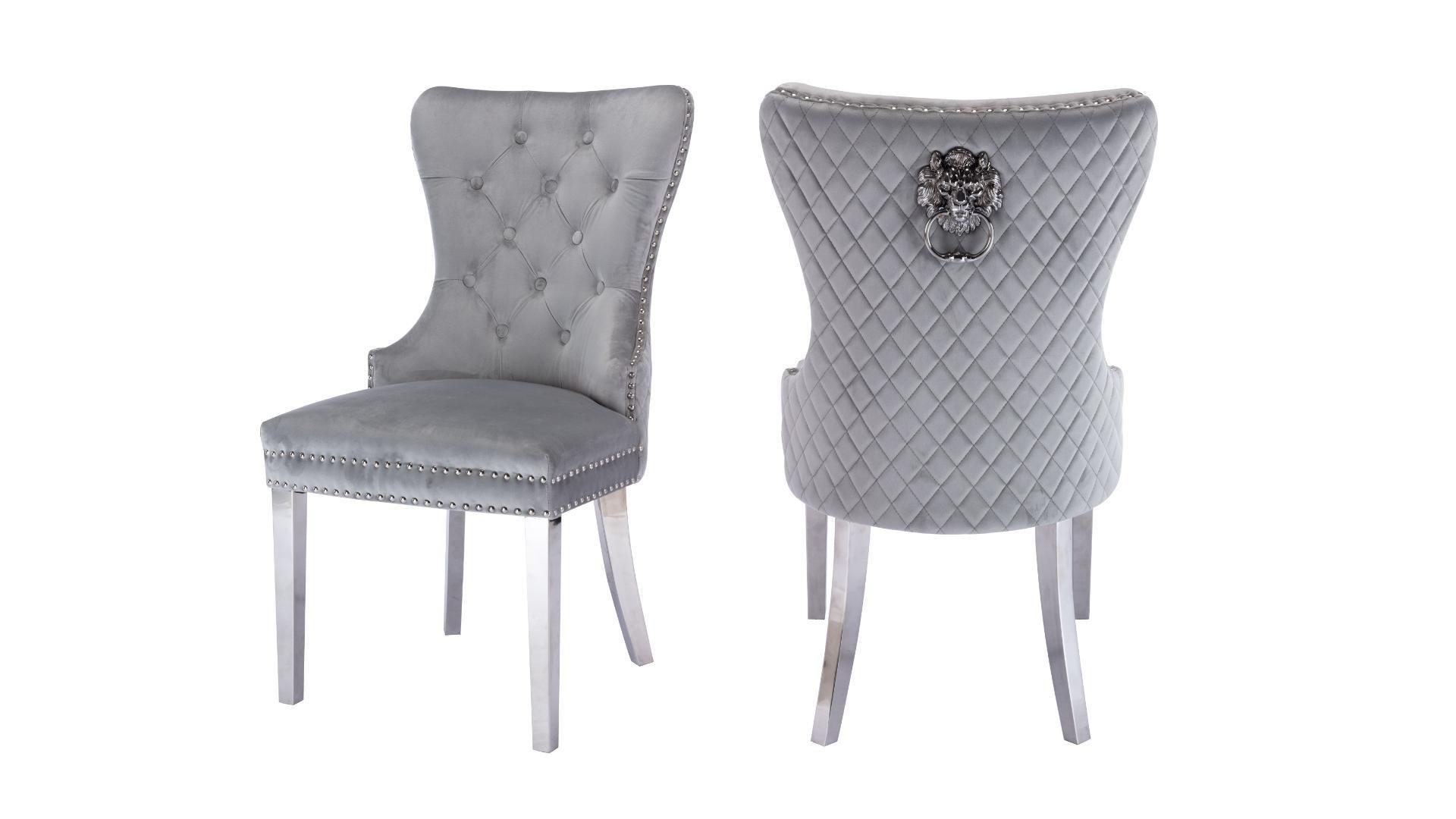 Simba - Dining Chairs Silver - Royal Living Furniture
