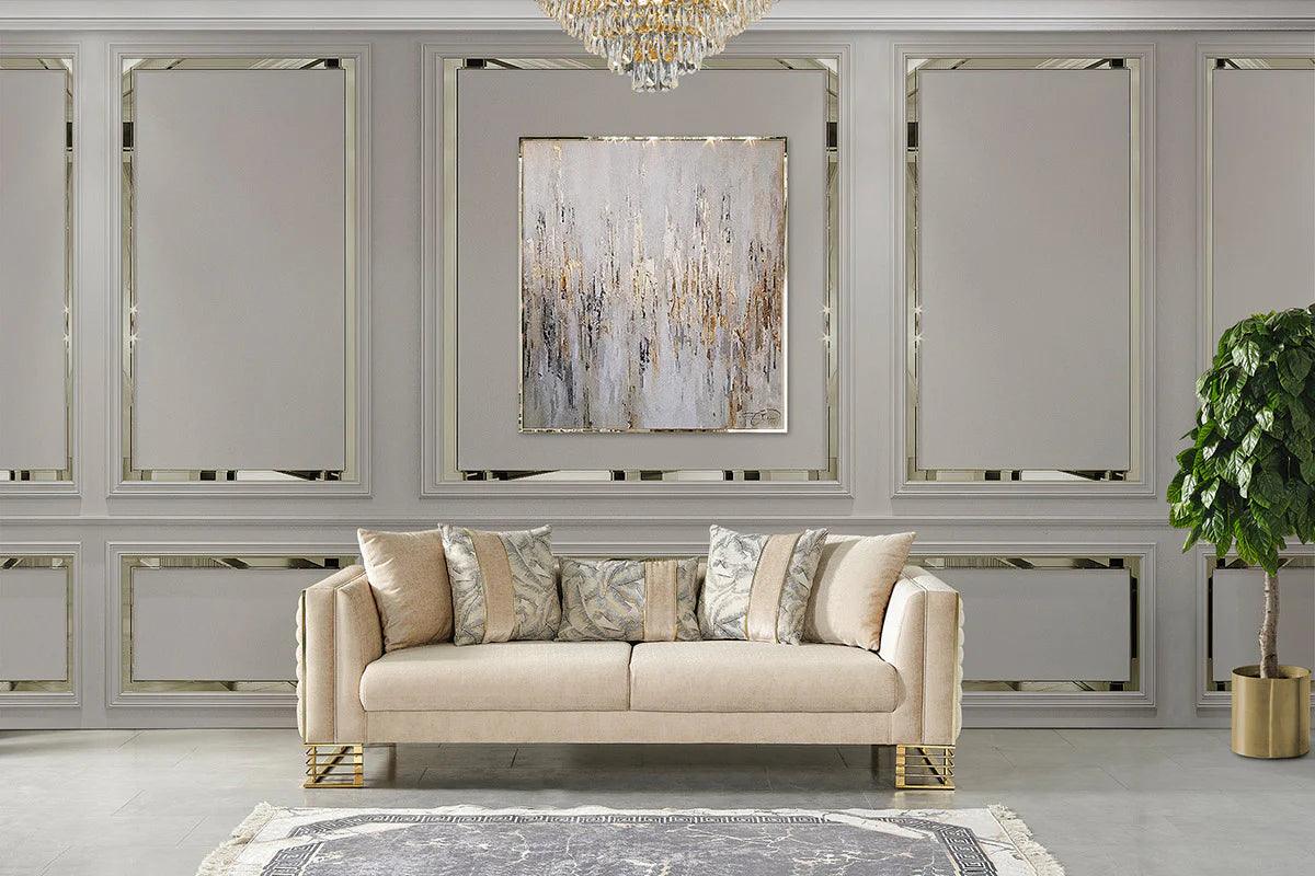 Medusa Velvet Luxury Sofa Set - Royal Living Furniture