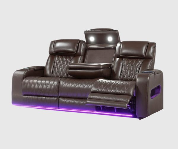 Brown Power Reclining Sofa Set - 2427 - Royal Living Furniture
