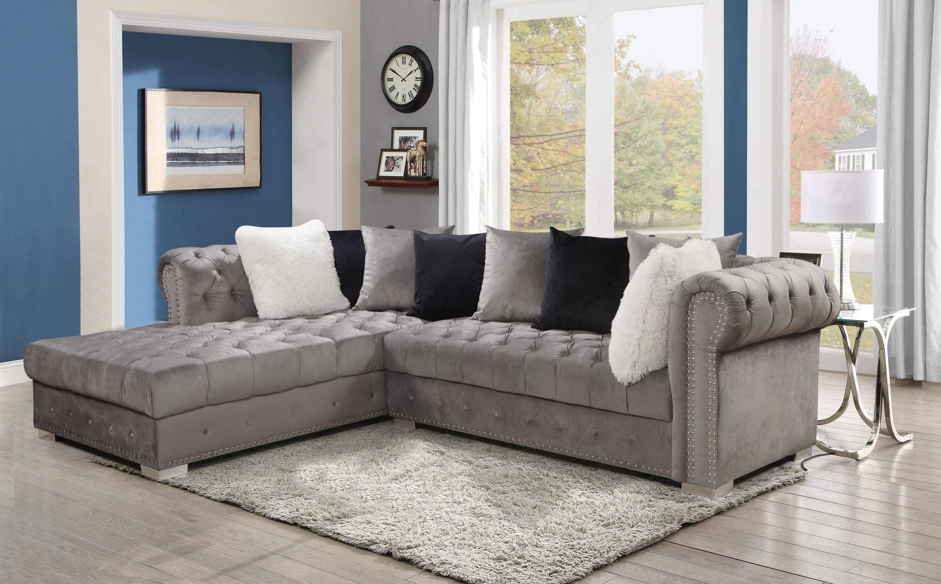 Tufted Sectional Sofa - Royal Living Furniture