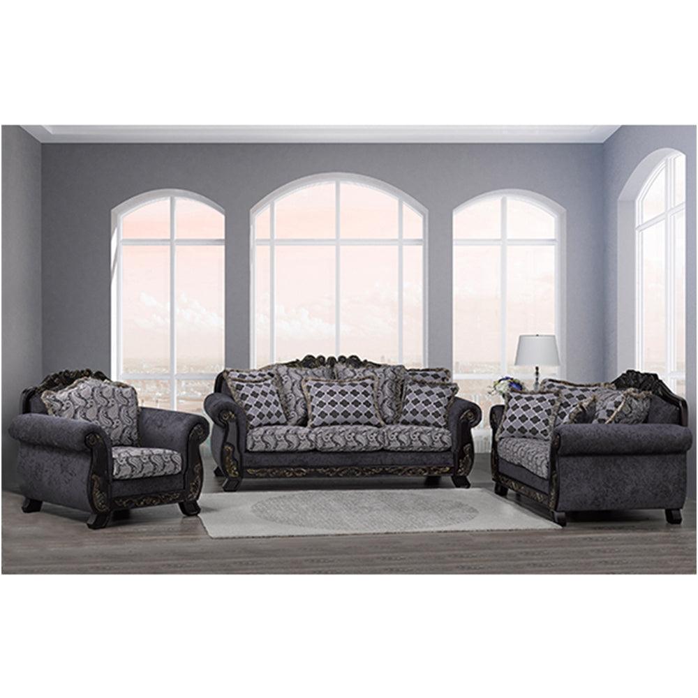 Canadian Made Charcoal Sofa & Loveseat - 2995 - Royal Living Furniture