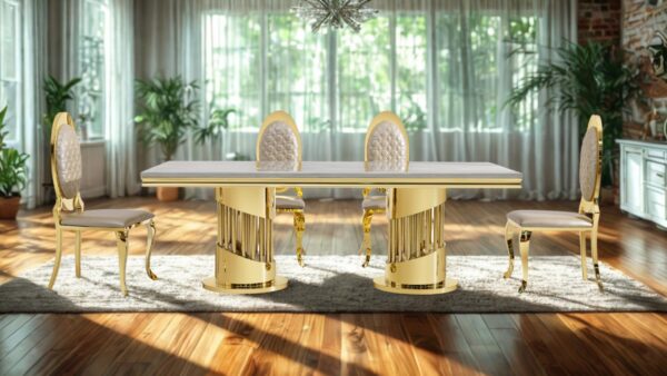 Empire  Gold Dining Tables - Royal Living Furniture