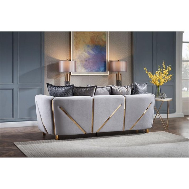 CHANELLE - Velvet Luxury Sofa Set - Royal Living Furniture