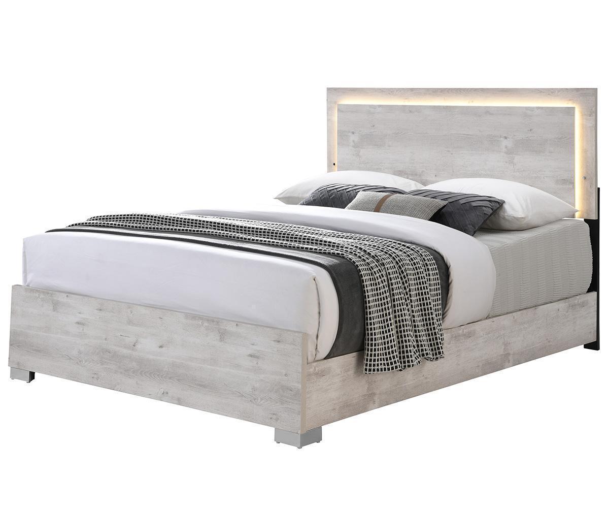 Freya B785 - White Finish Bedroom Set with LED - Royal Living Furniture