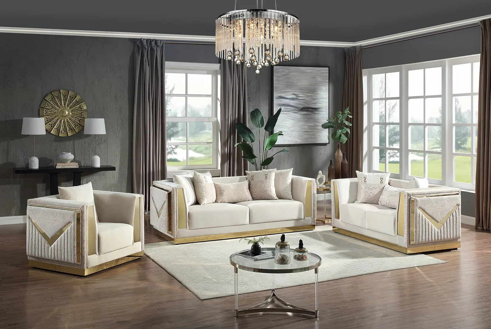 Sofa Set - 384 - Royal Living Furniture