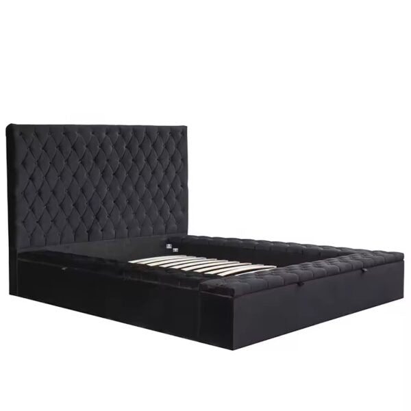 Upholstered Platform Bed with Storage - 9008 - Royal Living Furniture