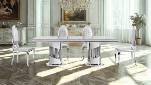 Empire  Silver Dining Tables - Royal Living Furniture